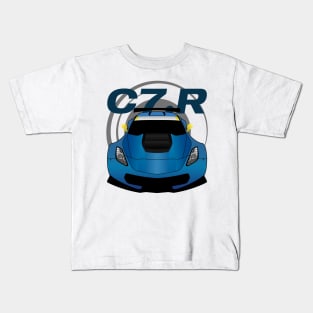 Vette Racecar Blue Kids T-Shirt